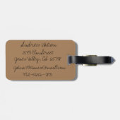 Steampunk Rugzak en Bagagelabel (Achterkant horizontaal)