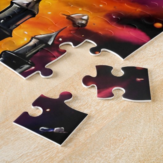 Steampunk Ruimtekater II Legpuzzel (Zijkant)