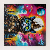 Steampunk Ruimtekater II Legpuzzel (Horizontaal)