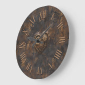 Steampunk Rustic Metal Wall Clock Grote Klok (Hoek)