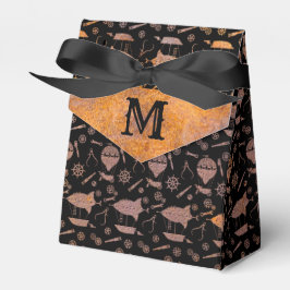 Steampunk Rusty Airships Aangepast monogram Bedankdoosjes