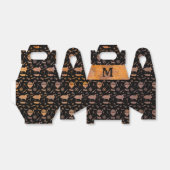 Steampunk Rusty Airships Monogram Gable Bedankdoosjes (Uitgevouwen)