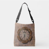 Steampunk  Rusty Art Deco Clock Crossbody Tas (Voorkant)