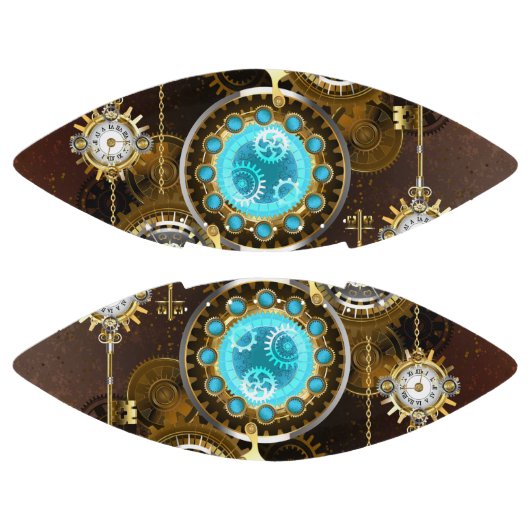 Steampunk Rusty Background met Turquoise Lenses American Football (Panelen)