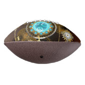 Steampunk Rusty Background met Turquoise Lenses American Football (Gedraaid 270)