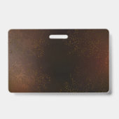 Steampunk Rusty Background met Turquoise Lenses Badge (Achterkant)