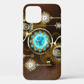 Steampunk Rusty Background met Turquoise Lenses Case-Mate iPhone Case (Achterkant)