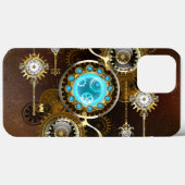 Steampunk Rusty Background met Turquoise Lenses Case-Mate iPhone Case (Achterkant (horizontaal))