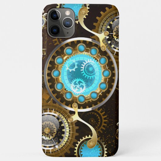 Steampunk Rusty Background met Turquoise Lenses Case-Mate iPhone Case (Achterkant)