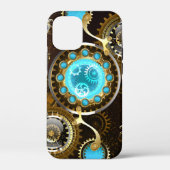 Steampunk Rusty Background met Turquoise Lenses Case-Mate iPhone Case (Achterkant)