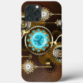Steampunk Rusty Background met Turquoise Lenses Case-Mate iPhone Case (Achterkant)