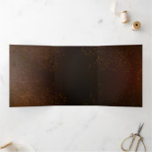 Steampunk Rusty Background met Turquoise Lenses Drieluik Kaart (Binnen)