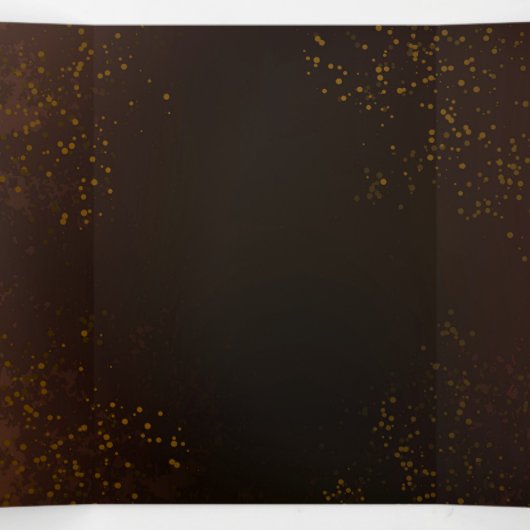 Steampunk Rusty Background met Turquoise Lenses Drieluik Uitnodiging (Binnenkant midden)