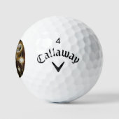 Steampunk Rusty Background met Turquoise Lenses Golfballen (Logo)