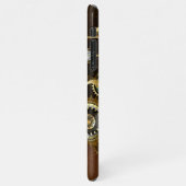 Steampunk Rusty Background met Turquoise Lenses iPhone Hoesje (Linkerkant)