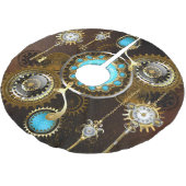 Steampunk Rusty Background met Turquoise Lenses Kerstboom Rok (Gekanteld)