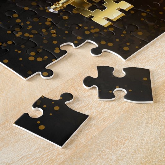 Steampunk Rusty Background met Turquoise Lenses Legpuzzel (Zijkant)