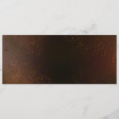 Steampunk Rusty Background met Turquoise Lenses Menu (Achterkant)