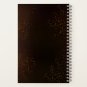 Steampunk Rusty Background met Turquoise Lenses Notitieboek (Achterkant)