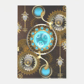 Steampunk Rusty Background met Turquoise Lenses Post-it® Notes (Voorkant)