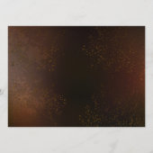 Steampunk Rusty Background met Turquoise Lenses Programmakaart (Achterkant)