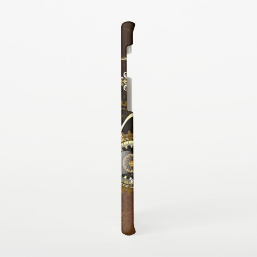 Steampunk Rusty Background met Turquoise Lenses Samsung Galaxy Hoesje (Linkerkant)