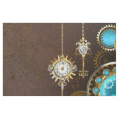 Steampunk Rusty Background met Turquoise Lenses Stof (Fat Quarter)