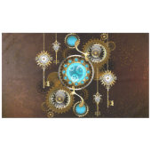 Steampunk Rusty Background met Turquoise Lenses Tafelkleed (Voorkant (Horizontaal))