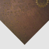 Steampunk Rusty Background met Turquoise Lenses Tissuepapier (Detail)