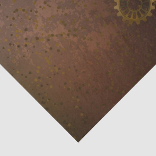 Steampunk Rusty Background met Turquoise Lenses Tissuepapier (Detail)