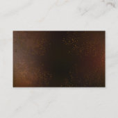 Steampunk Rusty Background met Turquoise Lenses Visitekaartje (Achterkant)