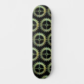 Steampunk Rusty Clockwork Gear Skateboard (Voorkant)