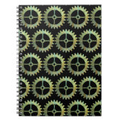 Steampunk Rusty Clockwork Gears Notitieboek (Voorkant)