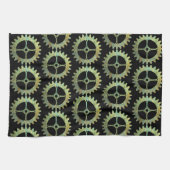 Steampunk Rusty Clockwork Gears Theedoek (Horizontaal)