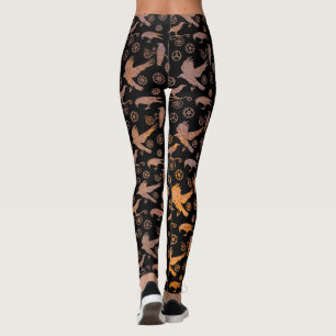 Steampunk Rusty Crows en Gears Leggings