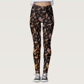Steampunk Rusty Crows en Gears Leggings (Voorkant)