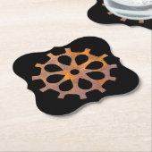 Steampunk Rusty Gear V Kartonnen Onderzetters (Gekanteld)
