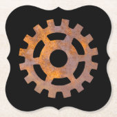 Steampunk Rusty Gear VII Kartonnen Onderzetters (Voorkant)