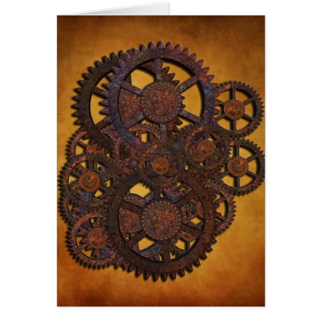 Steampunk Rusty Gears (Voorkant)