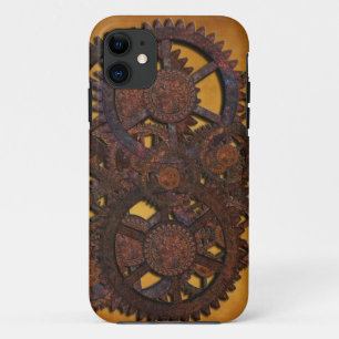 Steampunk Rusty Gears iPhone 11 Hoesje