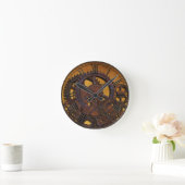 Steampunk Rusty Gears Ronde Klok (Huis)