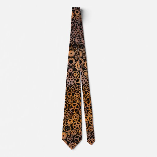 Steampunk Rusty Gears Stropdas (Voorkant)