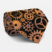 Steampunk Rusty Gears Stropdas (Opgerold)