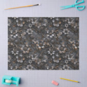 Steampunk Rusty Metal Flower Pattern voor Decoupag Tissuepapier (Craft)