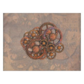 Steampunk Rusty Metal Gears met schaduwen Tafelkleed (Voorkant (Horizontaal))