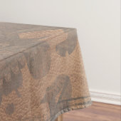 Steampunk Rusty Metal Gears met schaduwen Tafelkleed (Voorbeeld)