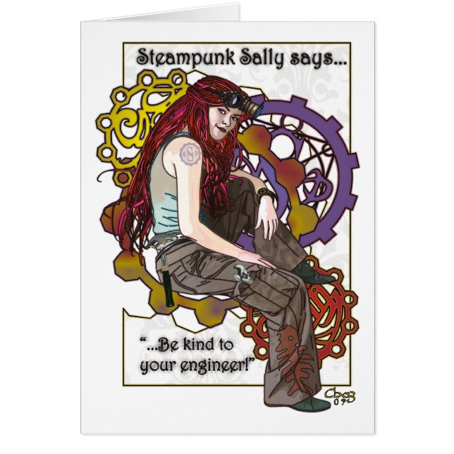 Steampunk Sally Card (Voorkant)