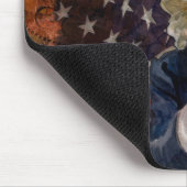 Steampunk Sam Patriotic US Flag Design Muismat (Hoek)