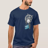 Steampunk Samurai Girl met Dragon T-shirt (Voorkant)