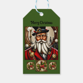 Steampunk Santa Cadeaulabel